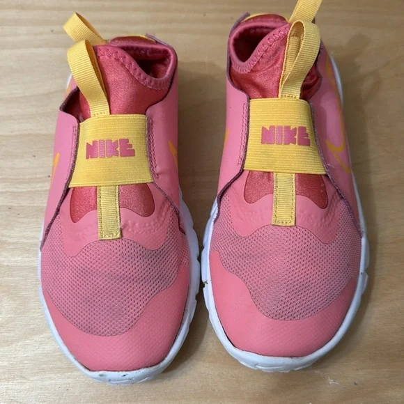 Nike Pink and Yellow Sneakers Slip-On flex runner 2 - Picture 2 of 5